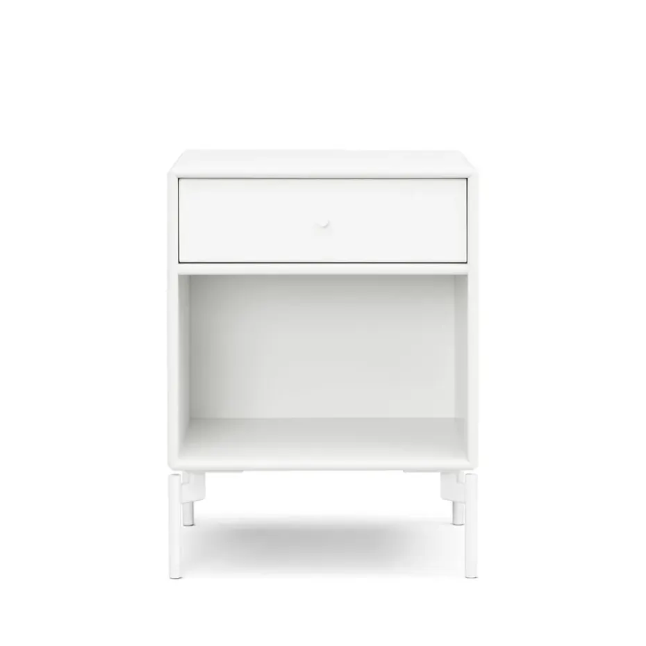 Table de chevet Dream, new white 101 tiroir-pieds snow