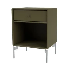 Table de chevet Dream, oregano 139, pieds chromés