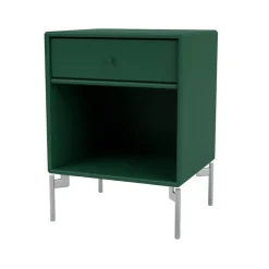 Table de chevet Dream, pine 136, pieds chromés