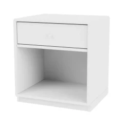 Table de chevet Dream, snow 38, socle 3 cm