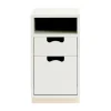 Table de chevet Snö G3, white, base en bouleau