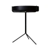 Table Drum, Vernis noir-h.56cm-structure noire