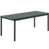 Table en acier Linear steel table 200 cm, Dark green