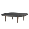 Table Fly SC4, chêne huilé fumé + marbre noir