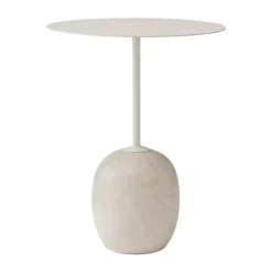 Table Lato LN8, Ivory white-Crema diva marble