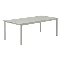 Table Linear steel table 220x90 cm, Grey (RAL 7044)