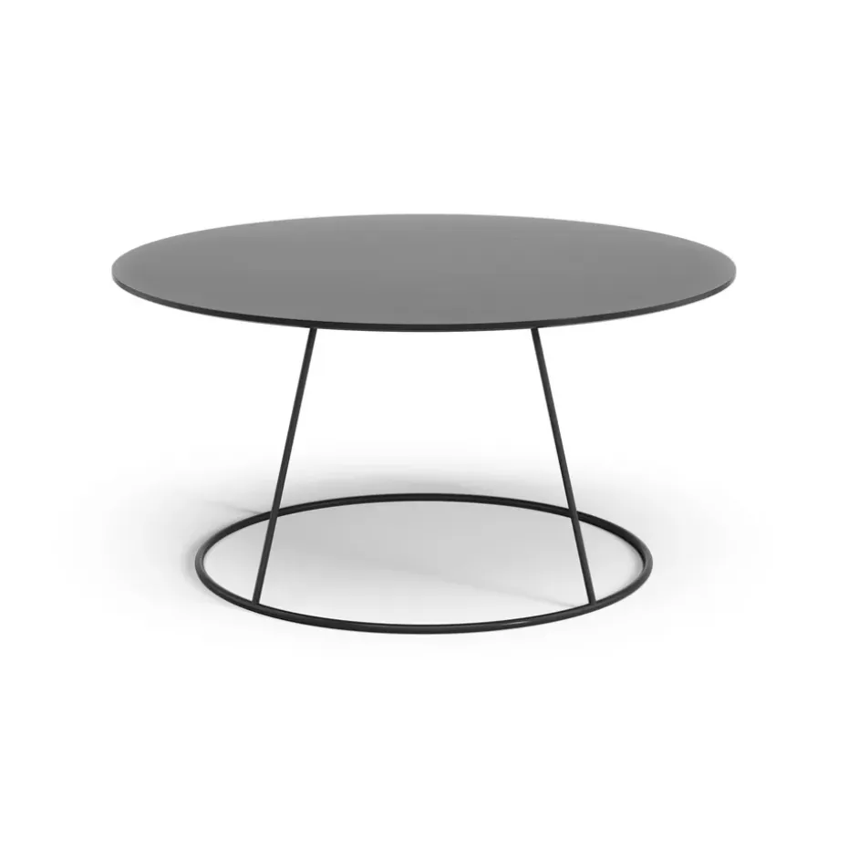 Table lisse Breeze Ø80 cm, Noir
