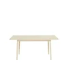 Table Miss Holly 175x82 cm, bouleau laqué mat clair
