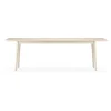 Table Miss Holly 235x100 cm, Bouleau huilé blanc