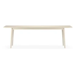 Table Miss Holly 235x100 cm, Bouleau huilé blanc