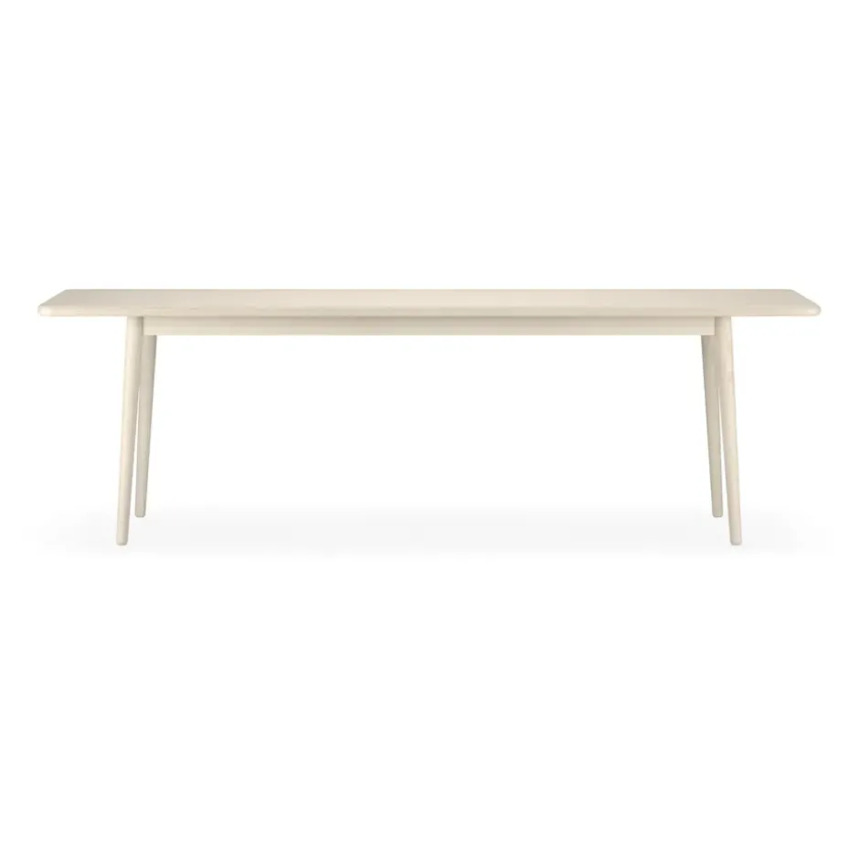 Table Miss Holly 235x100 cm, Bouleau huilé blanc