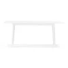 Table Miss Holly 175x100 cm, Bouleau 21 blanc