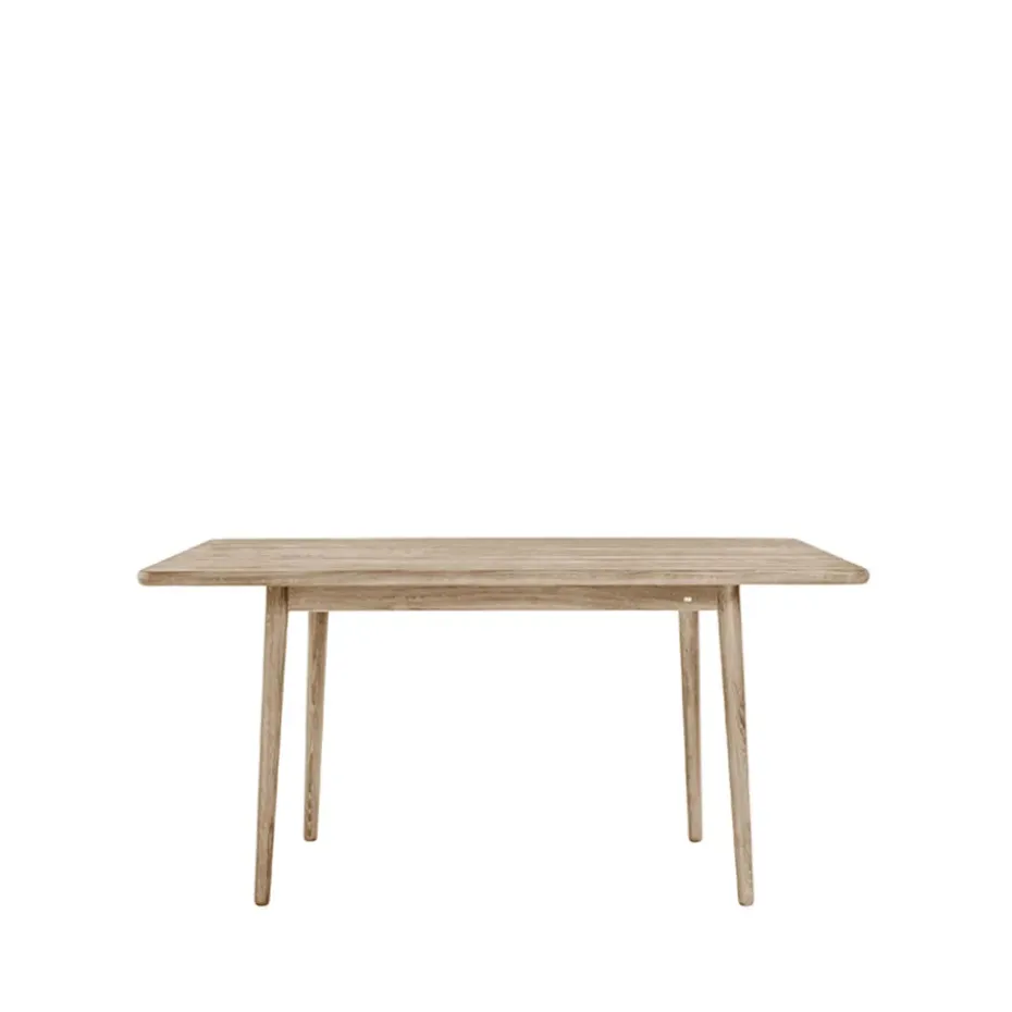 Table Miss Holly 175x82 cm, chêne laqué mat clair