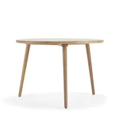 Table Miss Tailor Ø90 cm, chêne huile naturel, plateau fixe