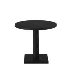 Table Non, Noir, caoutchouc PUR