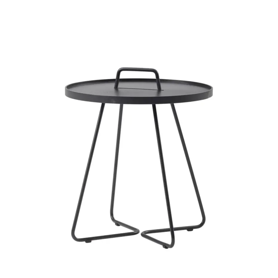 Table On the Move Ø44 cm, Black