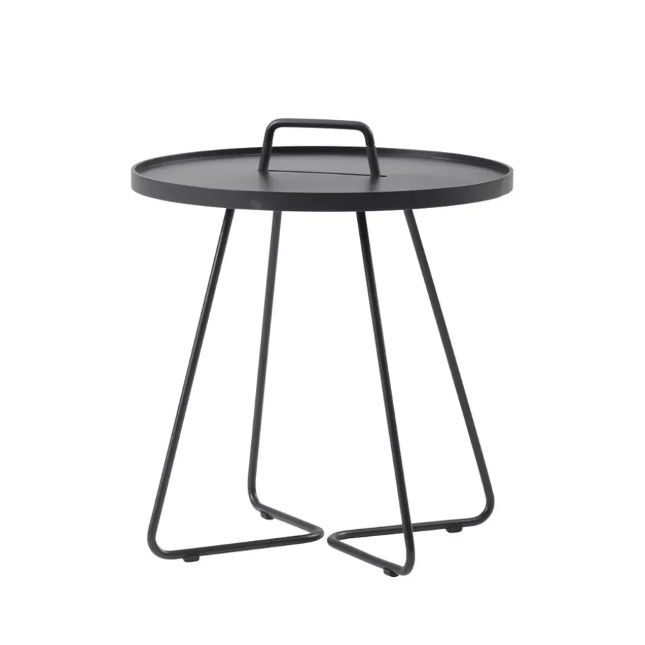 Table On the Move Ø52 cm, Black