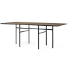 Table rectangulaire Snaregade, Chêne teinté noir-foncé