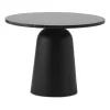 Table réglable Turn Ø55 cm, Marbre noir