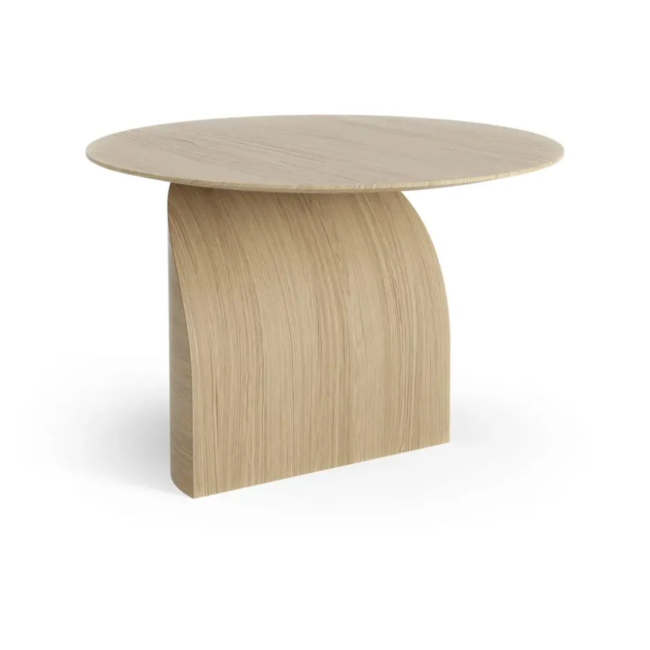 Table Savoa H45 cm, Chêne laqué