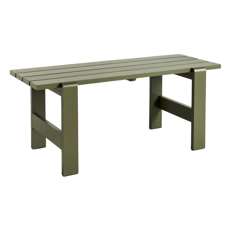 Table Weekday 180x66 cm pin laqué, Olive