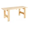 Table Weekday 180x66 cm pin laqué, Natural