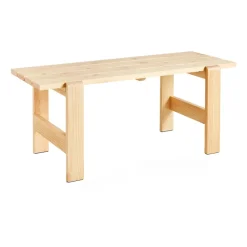 Table Weekday 180x66 cm pin laqué, Natural