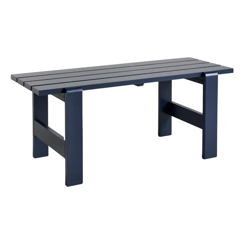 Table Weekday 180x66 cm pin laqué, Steel blue