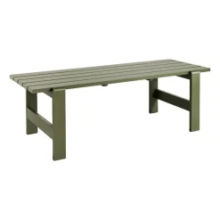 Table Weekday 230x83 cm pin laqué, Olive