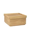 Table/plateau Japanese 68x68 cm, dark oak, large