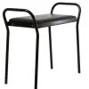 Tabouret Anyone, noir-cuir noir