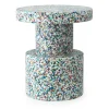 Tabouret Bit, Blanc-multi