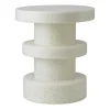 Tabouret Bit Stack, Blanc-blanc