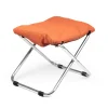 Tabouret Chico Soft, Orange-support en aluminium