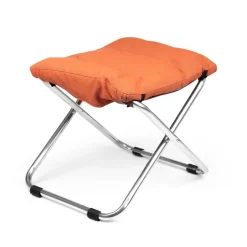 Tabouret Chico Soft, Orange-support en aluminium