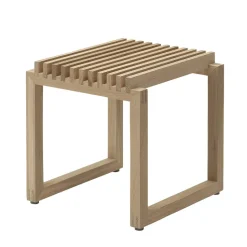 Tabouret Cutter, chêne