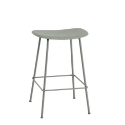 Tabouret de bar Fiber Tube 65 cm, dusty green