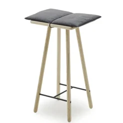 Tabouret de bar Georg bas, Chêne