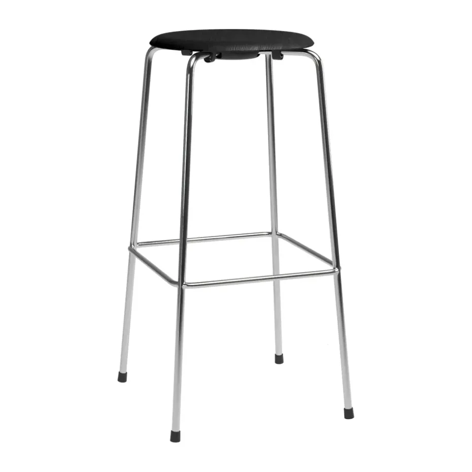 Tabouret de bar High Dot, Frêne noir-chrome