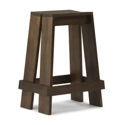 Tabouret de bar Let 65 cm, Brown Stained Ash