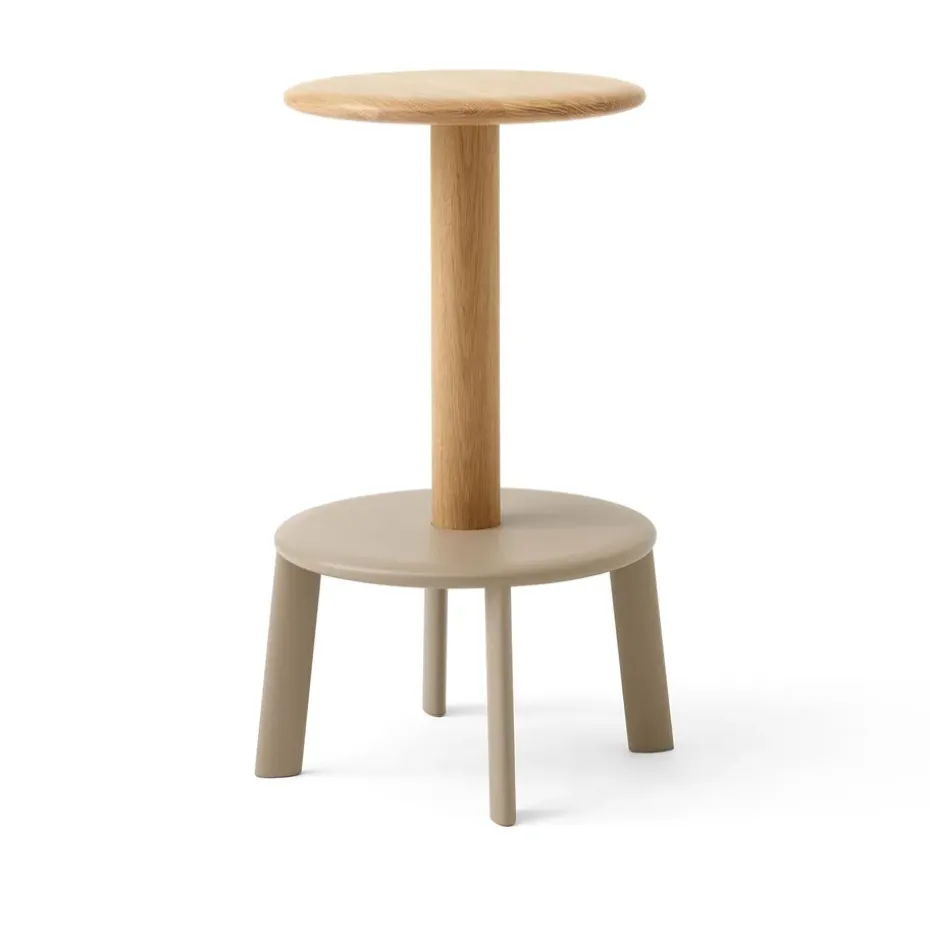 Tabouret de bar Massif AV39, Oak-grey beige
