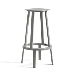 Tabouret de bar Revolver, Sky grey, high