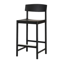 Tabouret de bar Rod 65 cm, Frêne noirci