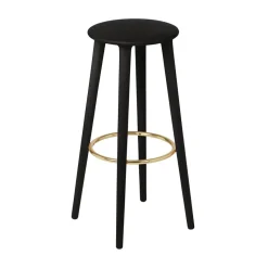 Tabouret de bar The Socialite 77,7 cm, Black oak