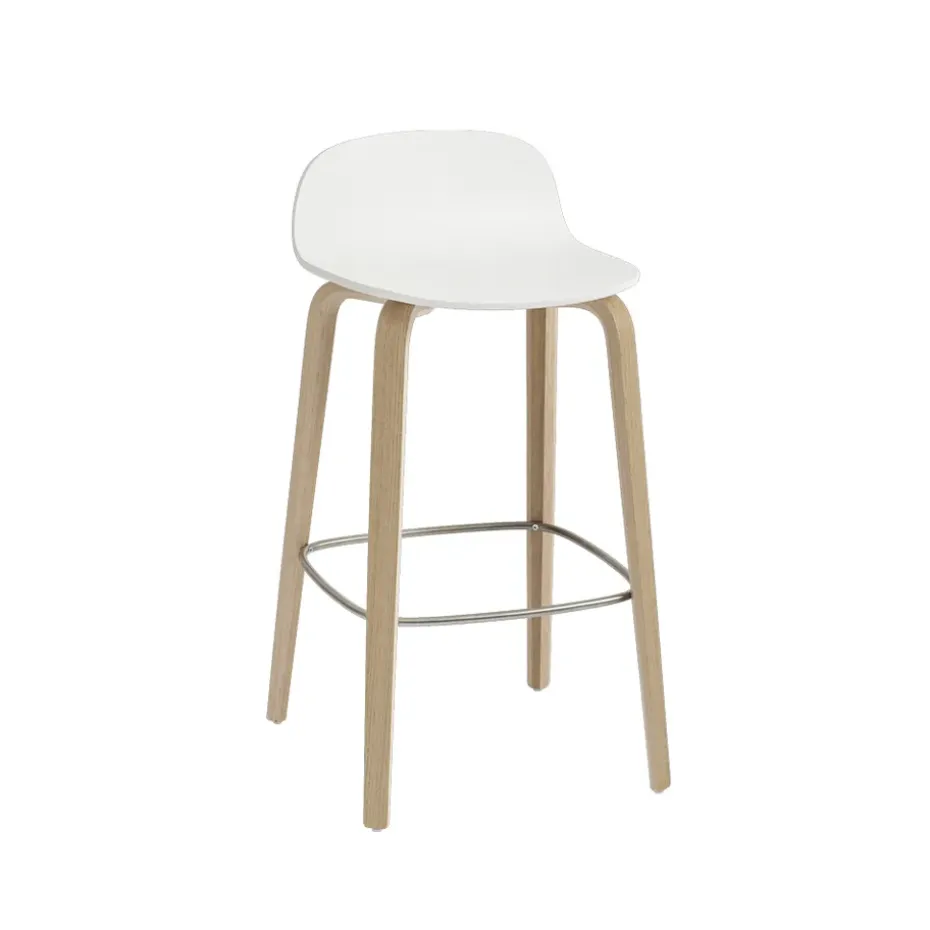 Tabouret de bar Visu 65 cm, White-Oak
