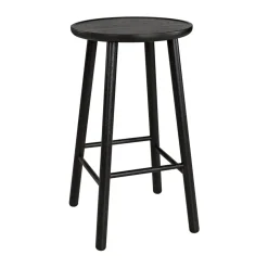 Tabouret de bar ZigZag 78 cm, Lasuré noir