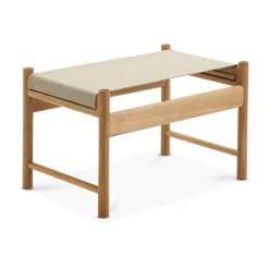 Tabouret HB, Chêne huilé -toile