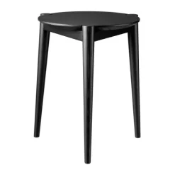 Tabouret J160 35 cm, Oak black painted