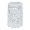 Tabouret Last Ø32x44 cm, White-blue splatter