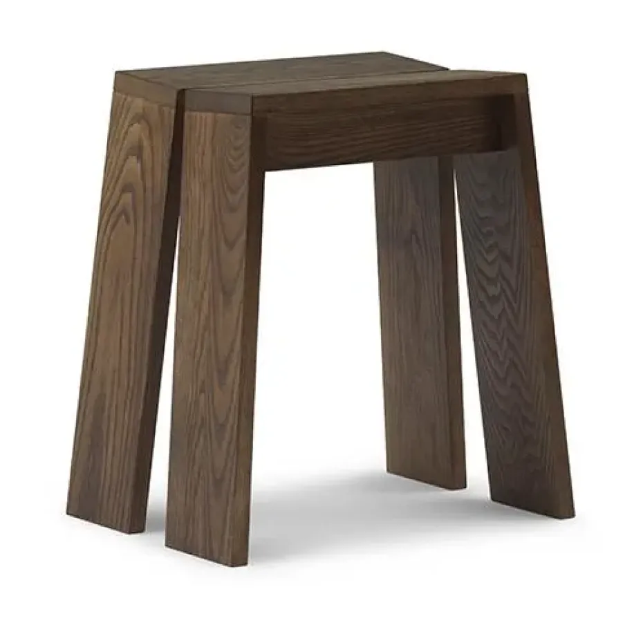 Tabouret Let, Brown Stained Ash